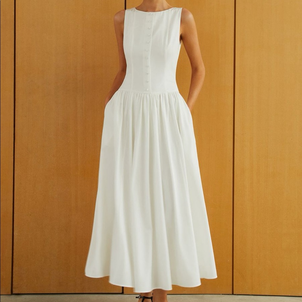Brand new boutique white dress